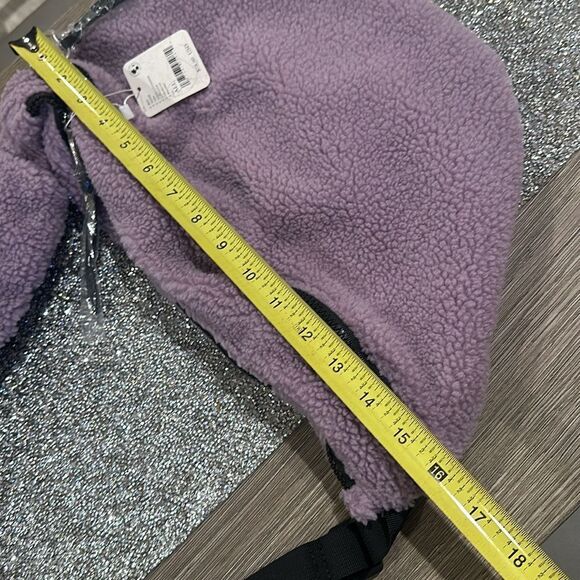 Free People Overachiever Sherpa Sling Bag - Steel Lavender Purple NWT $78 Retail - Picture 5 of 7
